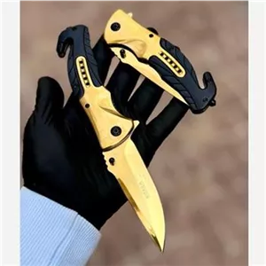 چاقوی جیبی f90 طلایی بوکر اصلی با جعبه