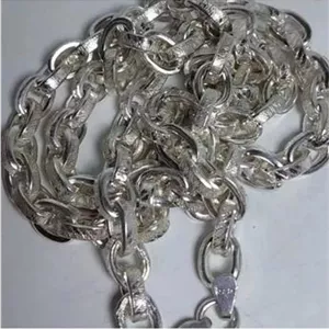زنجیر نقره زنانه  گردنبند(زنجیر )نقره  مدل دیپلمات 60سانتی 118 گرمی 