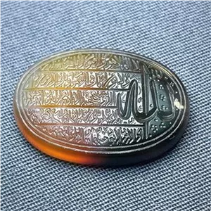 عقیق خط یمنی دورنگ اصل اثر استاد امیر ساعی