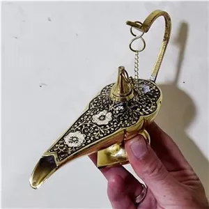 چراغ جادو برنجی مینا کاری شده وارداتی درجه یک