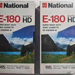 نوار ویدئویی VHS خام National E-180 Super HD