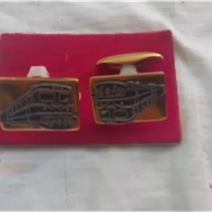 دکمه سردست قدیمی روکش طلا و نقره