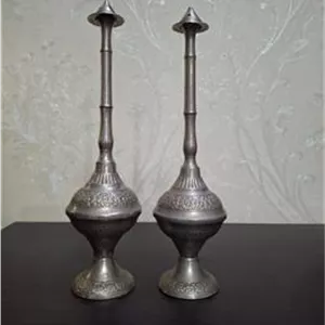یک جفت گلاب پاش برنجی قدیمی خاص