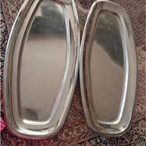 دو دیس استیل خارجی قدیمی بزرگ