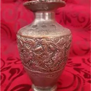 گلدان مسی قلم دستی پهلوی