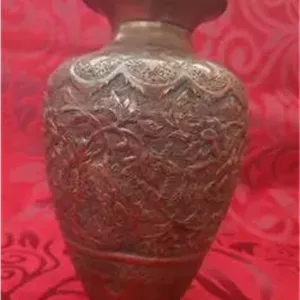 گلدان مسی قلم دستی پهلوی