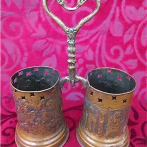 جا قاشقی مسی قلمزنی دستی پهلوی