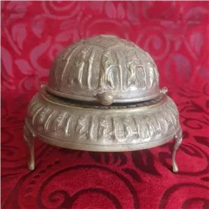خاویار خوری برنجی قلم دستی پهلوی 