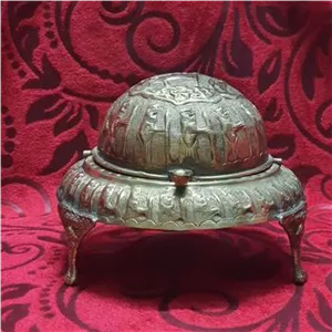 خاویار خوری برنجی قلم دستی پهلوی 
