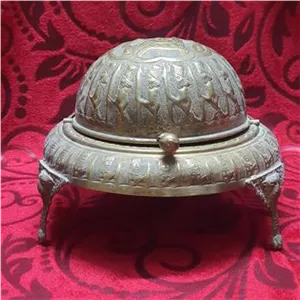 خاویار خوری برنجی قلم دستی پهلوی 