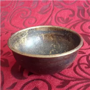 پیاله مسی قاجاری شیره گیری