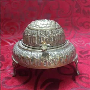 خاویار خوری برنجی قلم دستی پهلوی 