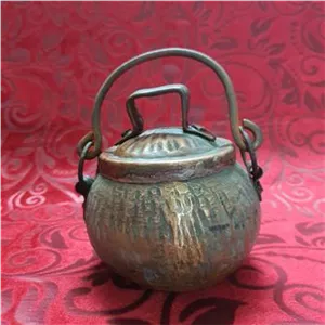 دوگوله یا دیزی پز مسی پهلوی الماس تراش