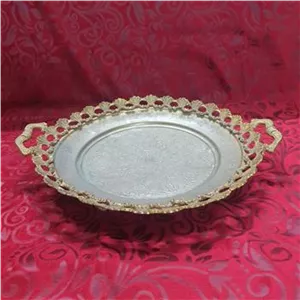 سینی پایه دار مسی پهلوی