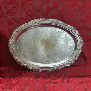 سینی نقش دار برنجی پهلوی