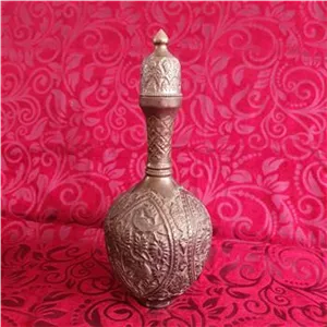 قلم زنی  تنگ مسی قلمزنی دستی پهلوی 