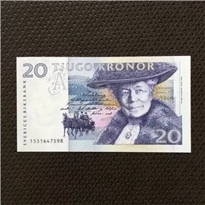 اسکناس تک بانکی 20 کرون سوئد 1994
