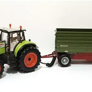 ماکت فلزی کنترلی تراکتور CLAAS با یدک کش SIKU
