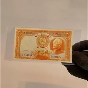 اسکناس 20 ریال رضاشاهی بی کلاه کیفیت بانکی