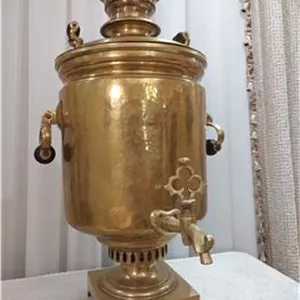 سماور روسی هیولای 30 لیتری 140 ساله پر مهر
