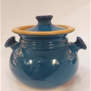 دیگ دیزی سفالی مارک دار دستساز سایز بزرگ 