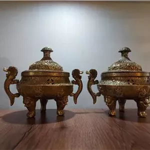 دو عدد آتشدان برنز تایلندی سایز بزرگ و سنگین