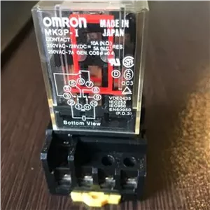 رله شیشه ای 11 پایه بوبین 12 ولت OMRON