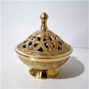 قندان برنجی هندی با قطر 13 سانت کیفیت بسیار بالا