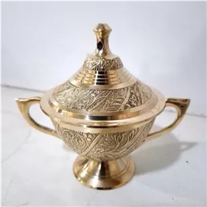 قندان برنجی دسته دار یا کیفیت بالا و سنگین