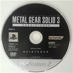 بازی Metal Gear Solid 3 دیسک 3 تولید ژاپن و اصلی