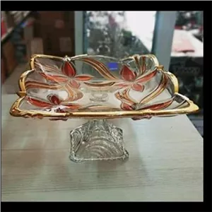 دیس پایه دار ژاپن دور طلایی قرمز سلیکا آنجلینا