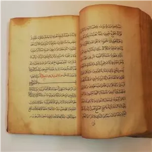 قرآن کریم خطی قدیمی ( اول و آخر ندارد) توضیحات خطی