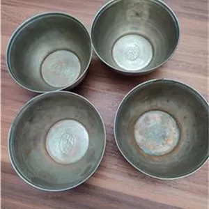 کاسه مسی قدیمی مارکدار