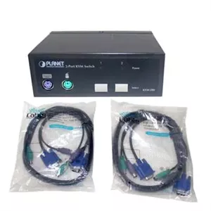 سوئیچ KVM Planet KVM-200 اصل کابل کد Code05 عالی