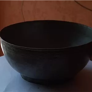 کاسه مسی عتیقه قاجار چکشی دستساز