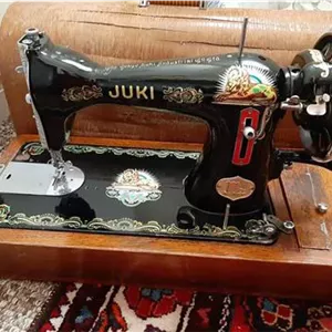 چرخ خیاطی آنتیک ژوکی ژاپن قابل استفاده سالم