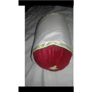 بالش کوچک لوله ای مخمل قدیمی