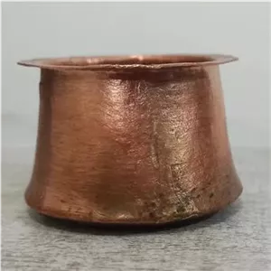 دیگ کوچک مسی دستساز قدیمی مینیاتوری
