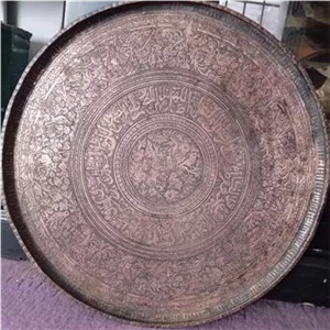 مجمعه مسی قلمزنی قلم دار 