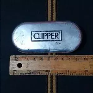 قوطی فلزی فندک کلیپر اسپانیا قدیمی Clipper