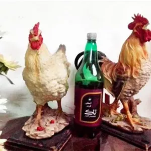 مجسمه ی بزرگ سایز واقعی مرغ و خروس پلی استر