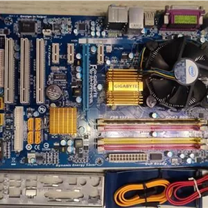 باندل مادربرد 775 سی پی یو CORE2DOU5700 رم 2
