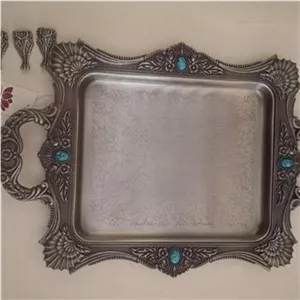 سینی نگین دار پایه قابل وصل