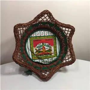سبد گرد حصیری کد Q