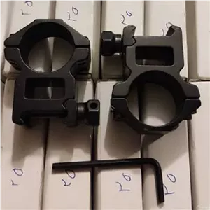 پایه دوربین تفنگ دوتیکه ریل 22 رینگ 25 چهارپیچ
