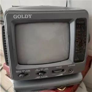 رادیو تلویزیون کوچک قدیمی GOLDY پنج اینچی