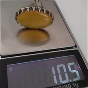 عقیق زرد شرف الشمس شفاف