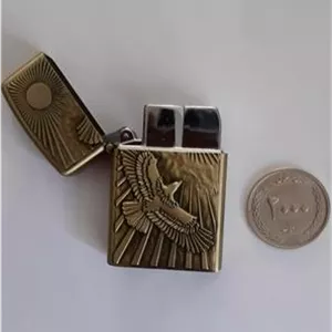 فندک برنجی عقاب گازی سنگی
