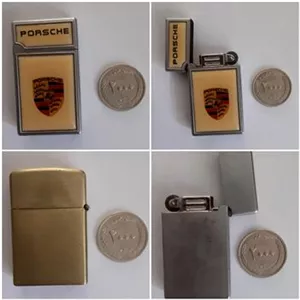 فندک پورشه طلایی PORSCHE گازی سنگی