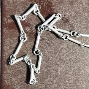 گردنبند استیل روکش نقره 